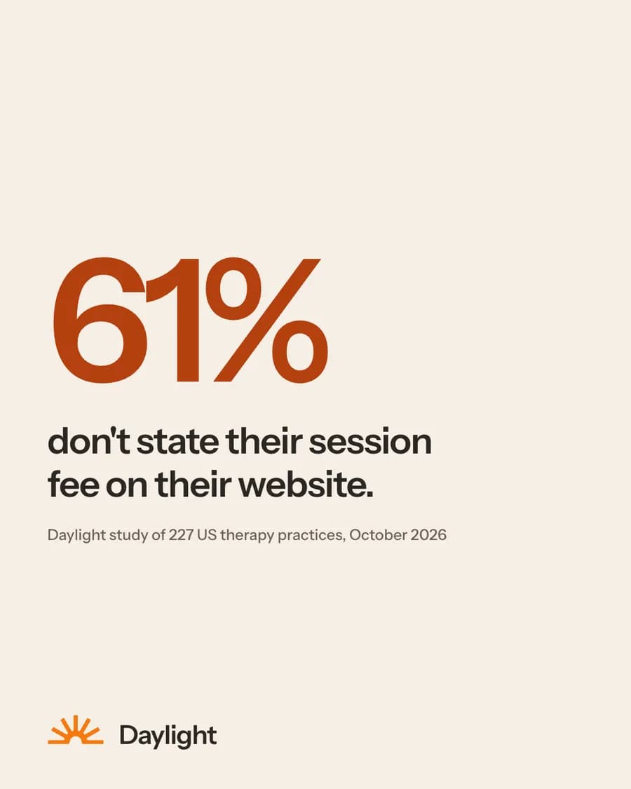 A post with a figure about session fees